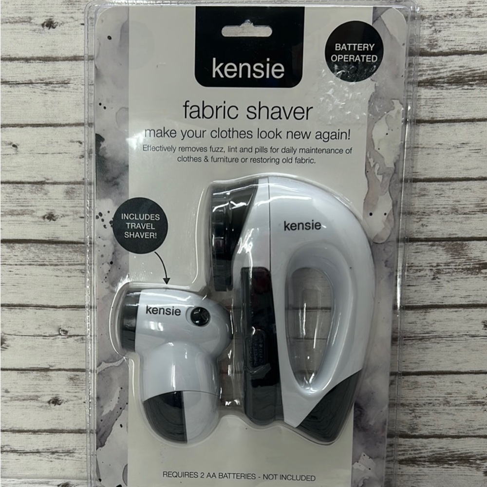 Kensie Fabric Shaver 2 Pack White and Black Includes Fabric Shaver for Travel